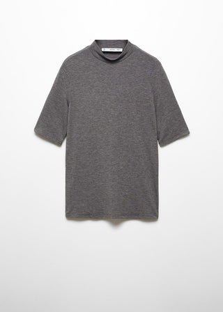 Camiseta Manga Larga con Cuello Perkins