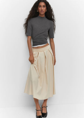 Camiseta Manga Larga con Cuello Perkins