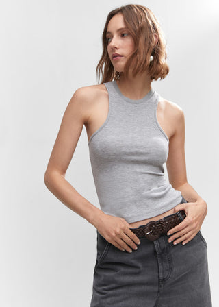Blusa Cuello Halter de Canalé
