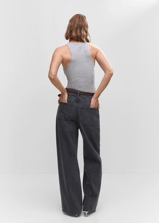 Blusa Cuello Halter de Canalé