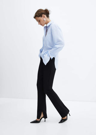 Camisa Manga Larga con Estampado de Rayas