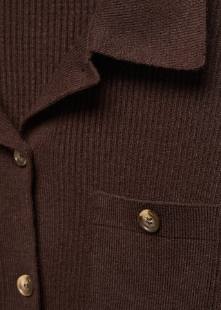 Cárdigan de Canalé con Bolsillos