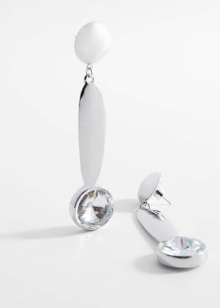 Aretes Largos con Cristal