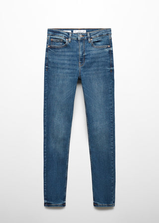 Jeans Skinny Talle Alto con Bolsillos