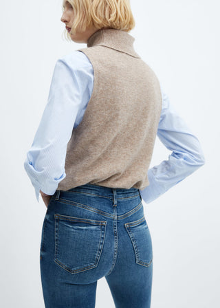 Jeans Skinny Talle Alto con Bolsillos