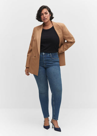 Jeans Skinny Talle Alto con Bolsillos