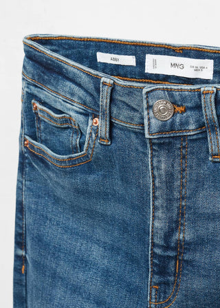 Jeans Skinny Talle Alto con Bolsillos