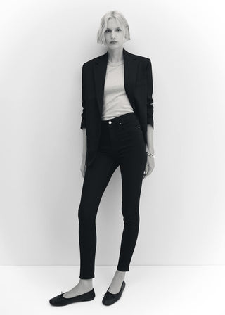 Jeans Skinny Talle Alto con Bolsillos