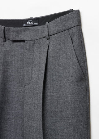 Pantalón Wide Leg con Detalle de Pinzas