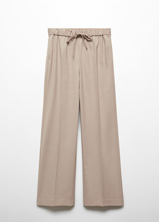 Pantalón Wide Leg con Cintura Elástica