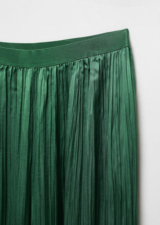 Pantalón Satinado con Cintura Elástica