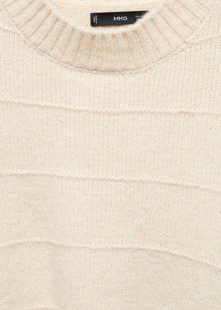 Cárdigan Cuello Redondo con Canalé