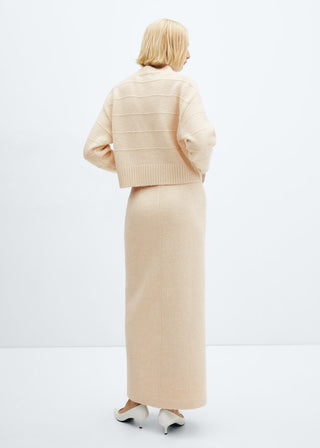 Cárdigan Cuello Redondo con Canalé