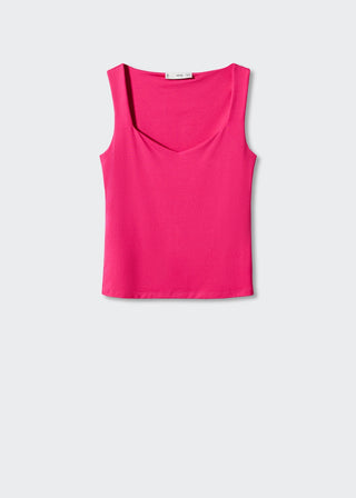 Camiseta Entallada con Tirantes Anchos