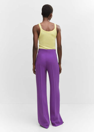 Pantalón Recto con Cintura Elástica