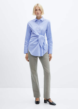 Camisa Manga Larga Estampado de Rayas