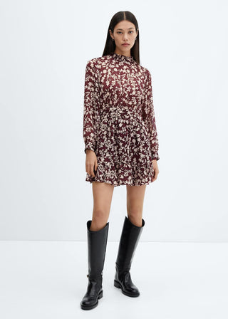 Vestido Manga Larga Cuello Perkins