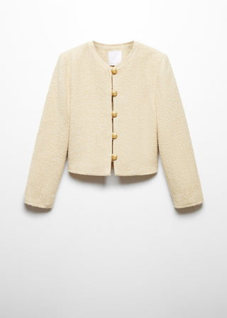 Chaqueta de Tweed con Botones