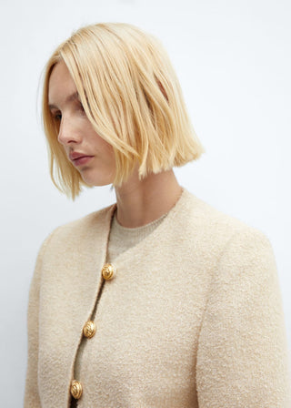 Chaqueta de Tweed con Botones