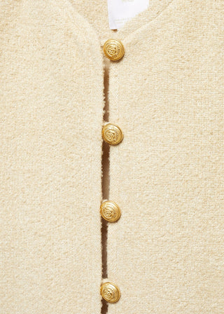 Chaqueta de Tweed con Botones