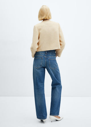 Chaqueta de Tweed con Botones