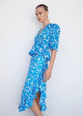 Blusa con Lazo Ajustable Estampado Floral