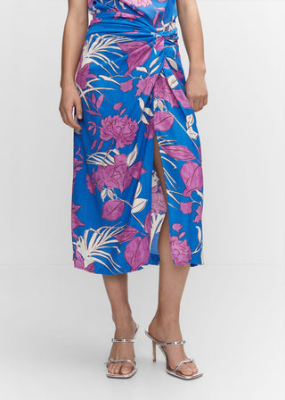 Enagua con Abertura Estampado Floral