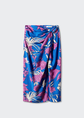 Enagua con Abertura Estampado Floral