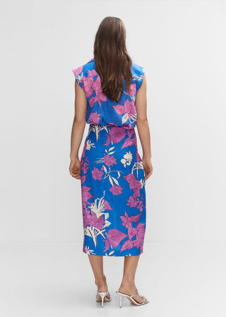 Enagua con Abertura Estampado Floral