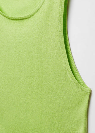 Blusa Crop con Cuello Redondo