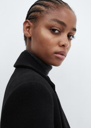 Abrigo Largo Cuello con Solapa