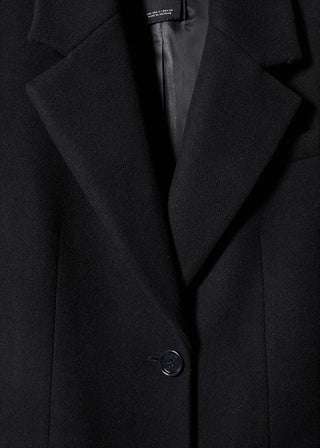 Abrigo Largo Cuello con Solapa