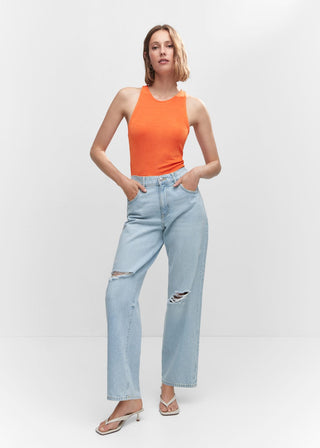 Camiseta de Tirantes con Espalda Cruzada