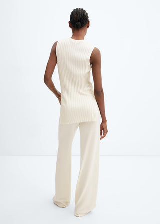 Pantalón Talle Medio con Cintura Elástica