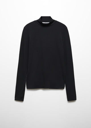 Camiseta Manga Larga con Cuello Alto