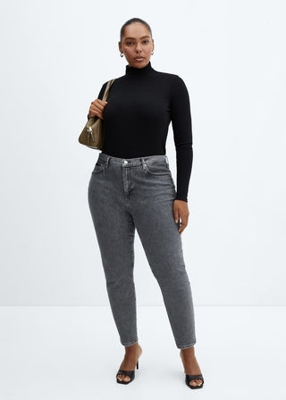 Camiseta Manga Larga con Cuello Alto