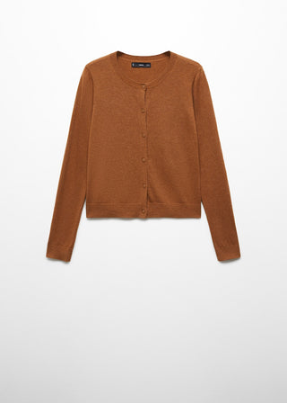 Cárdigan Cuello Redondo con Botones