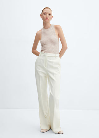 Blusa Cuello Halter con Lana