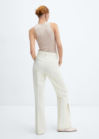 Blusa Cuello Halter con Lana