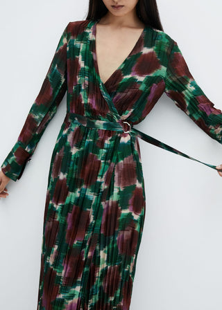 Vestido Manga Larga con Estampado