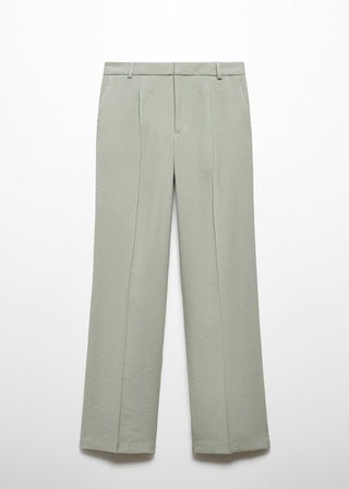 Pantalón Recto con Detalle de Pinzas