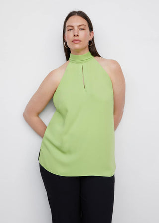 Blusa Cuello Halter con Detalle Abertura