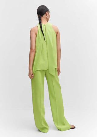 Blusa Cuello Halter con Detalle Abertura