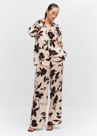 Camisa Manga Larga con Estampado Floral