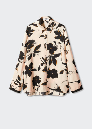 Camisa Manga Larga con Estampado Floral