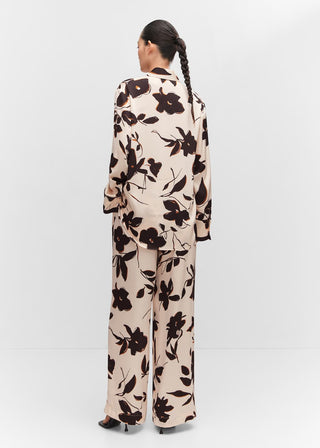 Camisa Manga Larga con Estampado Floral