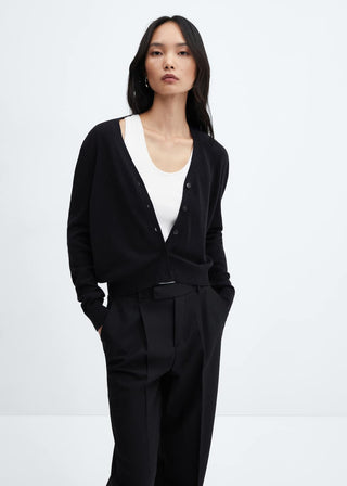 Cárdigan Manga Larga con Botones