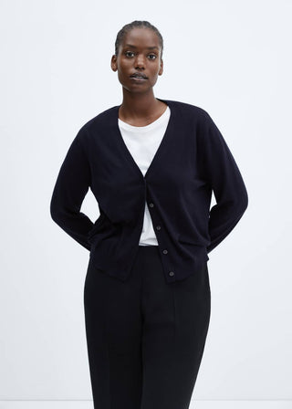 Cárdigan Manga Larga con Botones