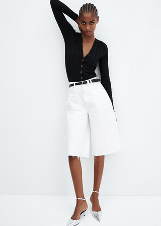 Cárdigan de Punto con Detalle de Botones