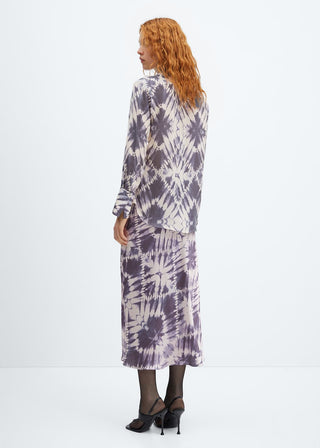 Enagua Midi con Estampado Tie Dye